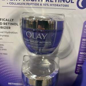 Olay Regenerist Retinol 24 + Peptide Night Face Moisturizer, Fragrance-Free, 1.7